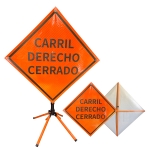 Roll Up Sign & Stand - 36'' 48'' Detour Ahead Reflective Roll Up Traffic Sign